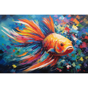 Betta Fish Acrylic Canvas